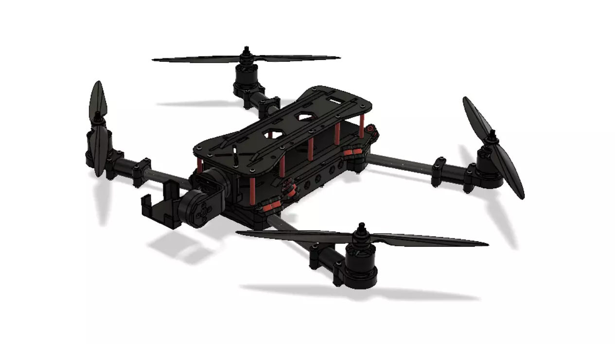 DIY 3d printed drone 3D print model_0