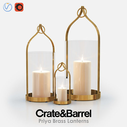 PRIYA Brass Lanterns 3D model
