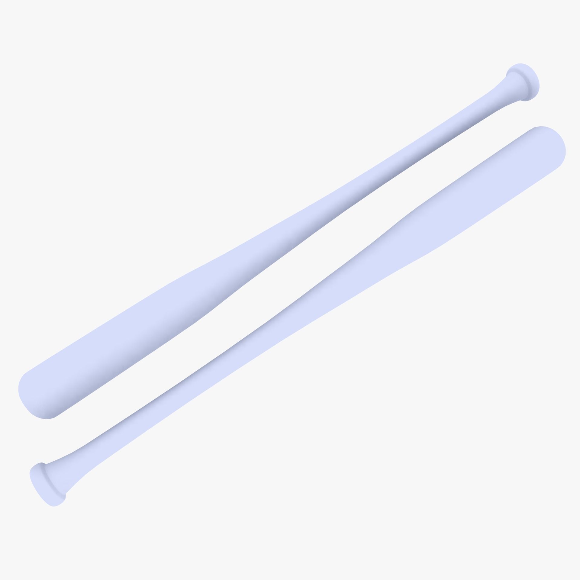 Baseball Bat Low-poly 3D model