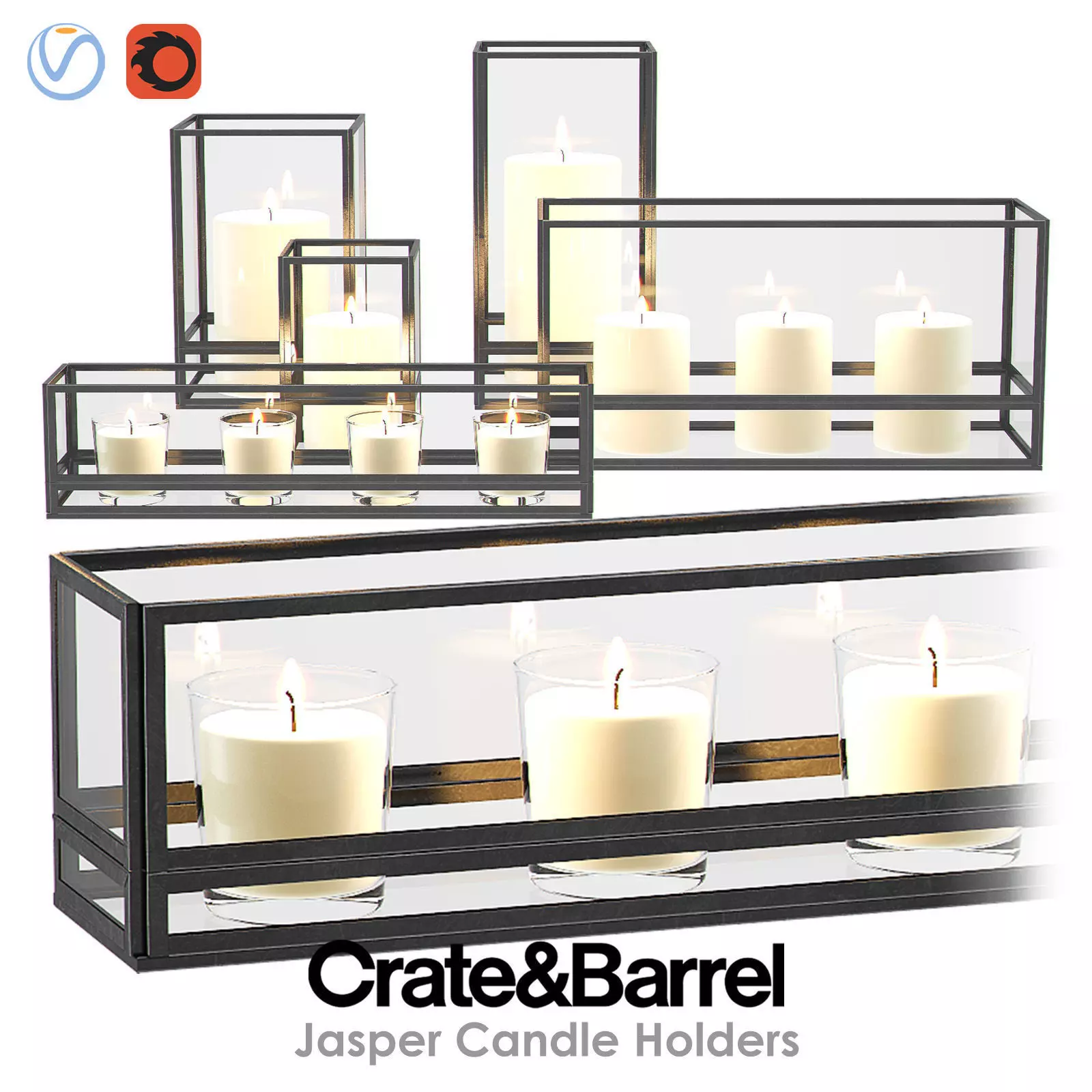 JASPER Candle Holders 3D model