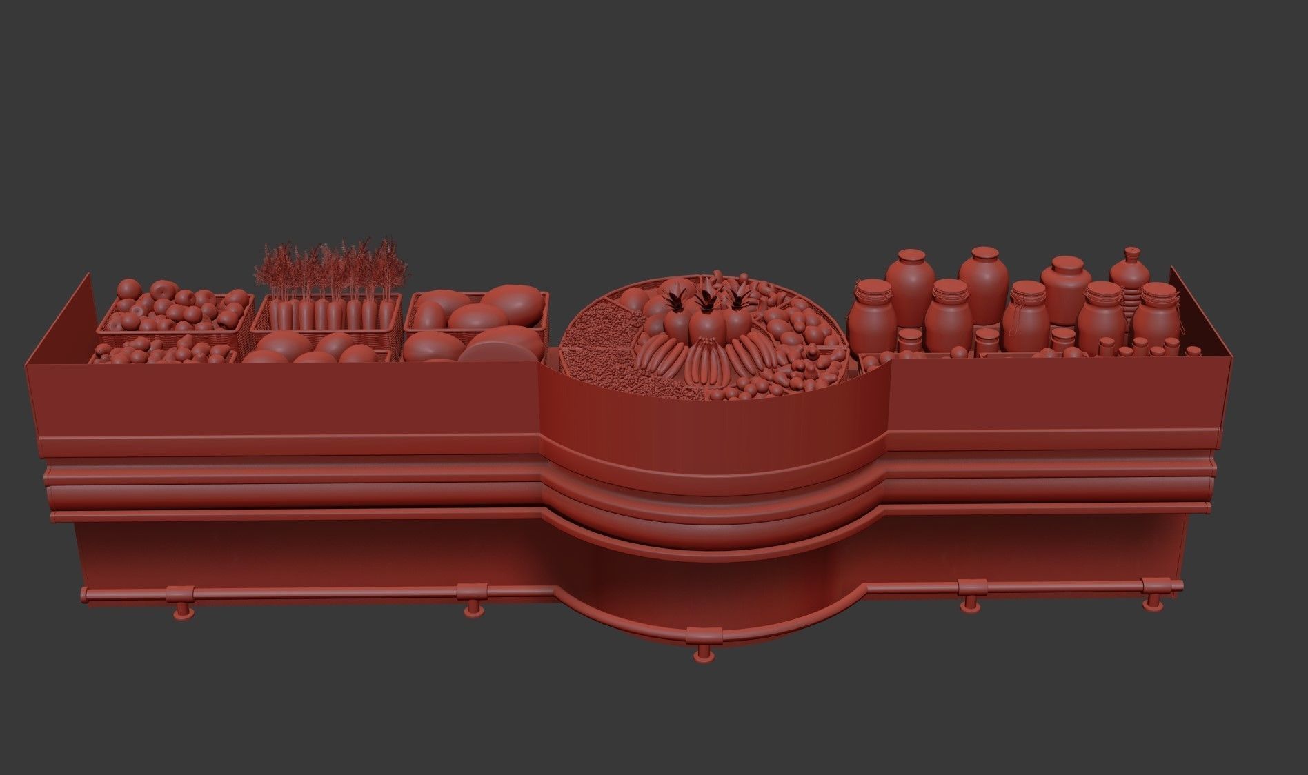 StoreShelf container 3D model_4