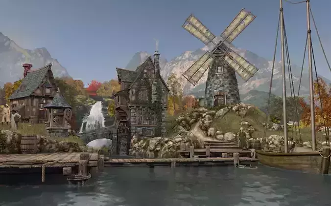 Medieval village - a daily version