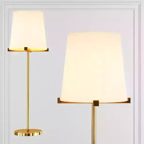 RH PAUILLAC GRAND TABLE LAMP Fabric shade and Brass 