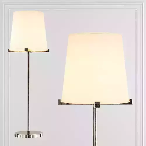 RH PAUILLAC GRAND TABLE LAMP Fabric shade and Nickel