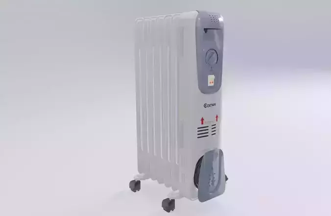 home appliance heat radiator Low-poly 3D model