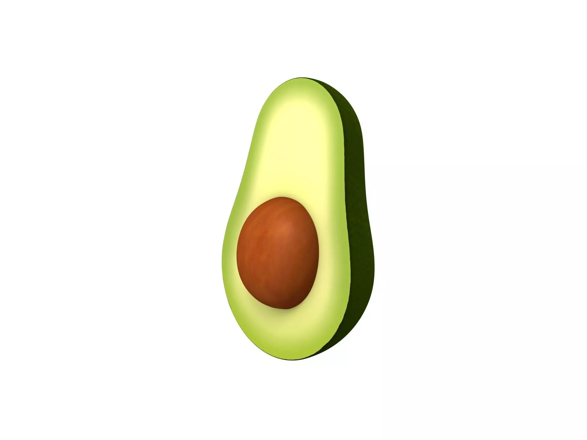 Avocado Low-poly 3D model