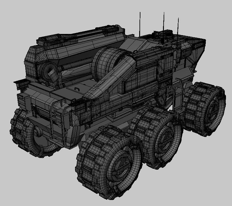 Vehicle armored 3D model_6