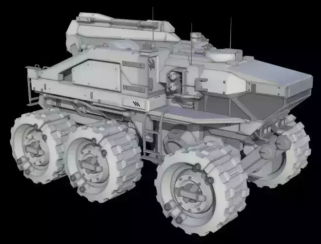 Vehicle armored 3D model