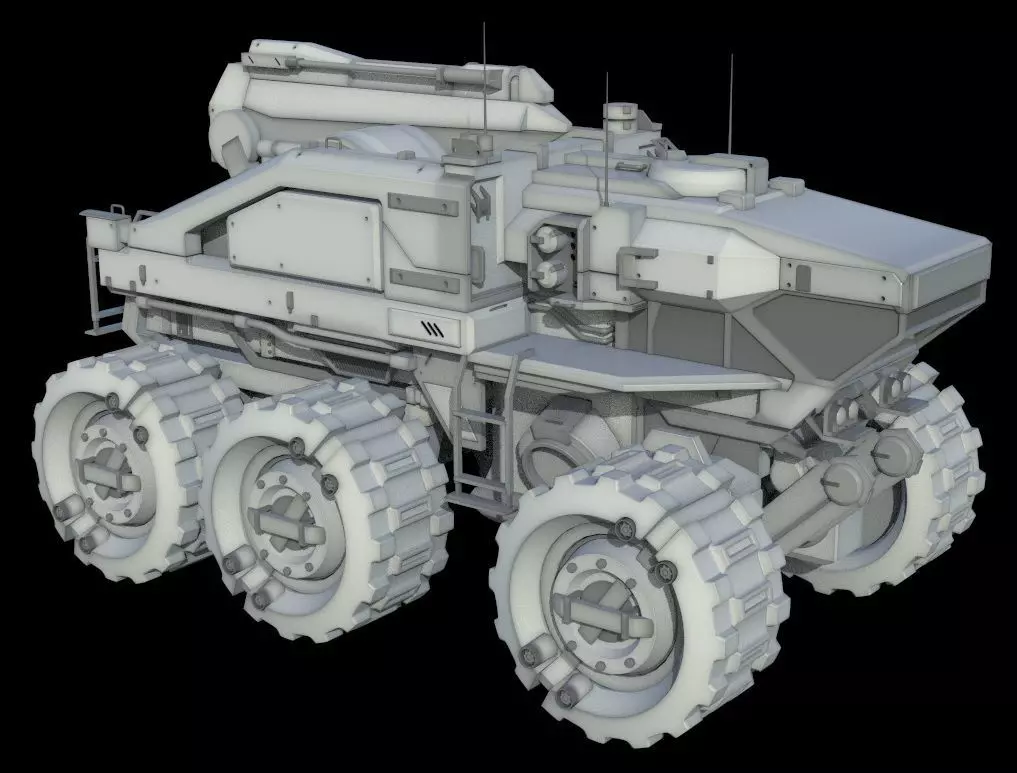 Vehicle armored 3D model_0
