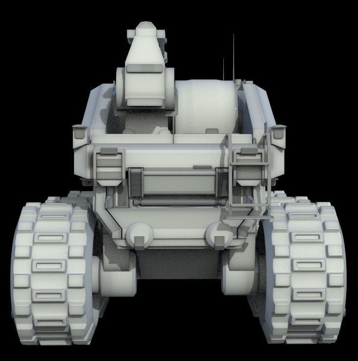 Vehicle armored 3D model_4