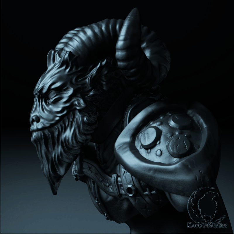 RIKI BUST DOTA 2 3D print model_2