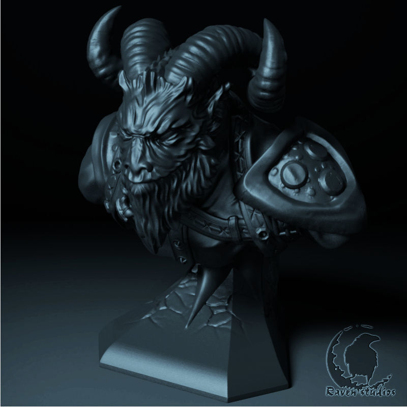 RIKI BUST DOTA 2 3D print model_1
