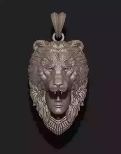 Man bear pendant