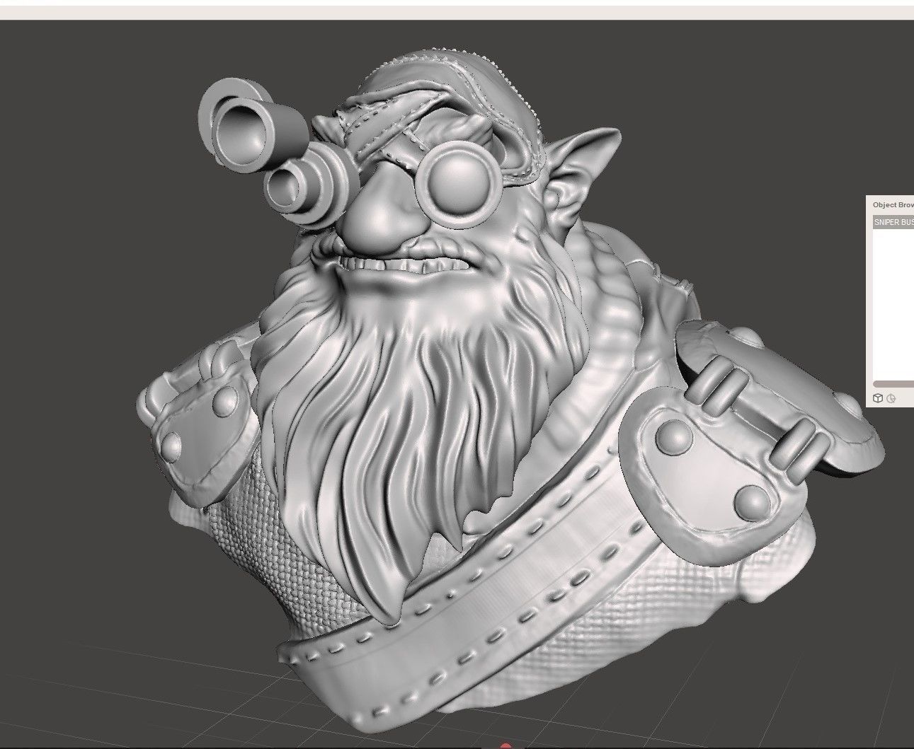 SNIPER BUST DOTA 2 3D print model_6