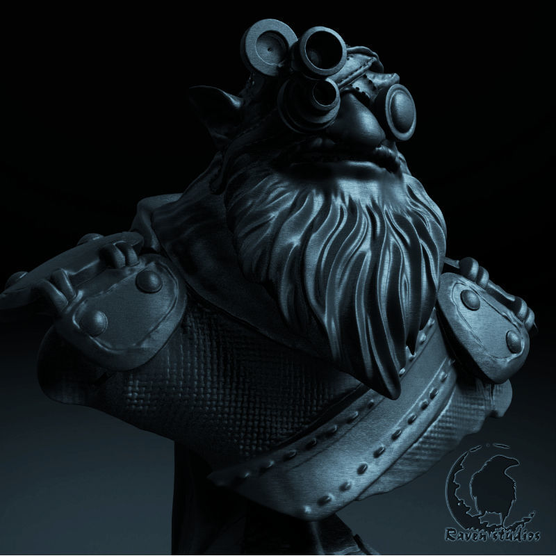 SNIPER BUST DOTA 2 3D print model_4