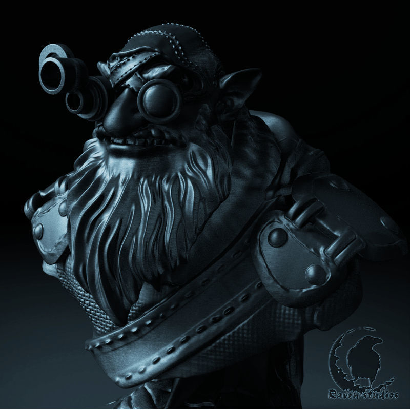 SNIPER BUST DOTA 2 3D print model_3