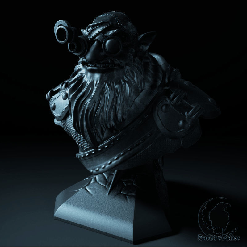 SNIPER BUST DOTA 2 3D print model_1