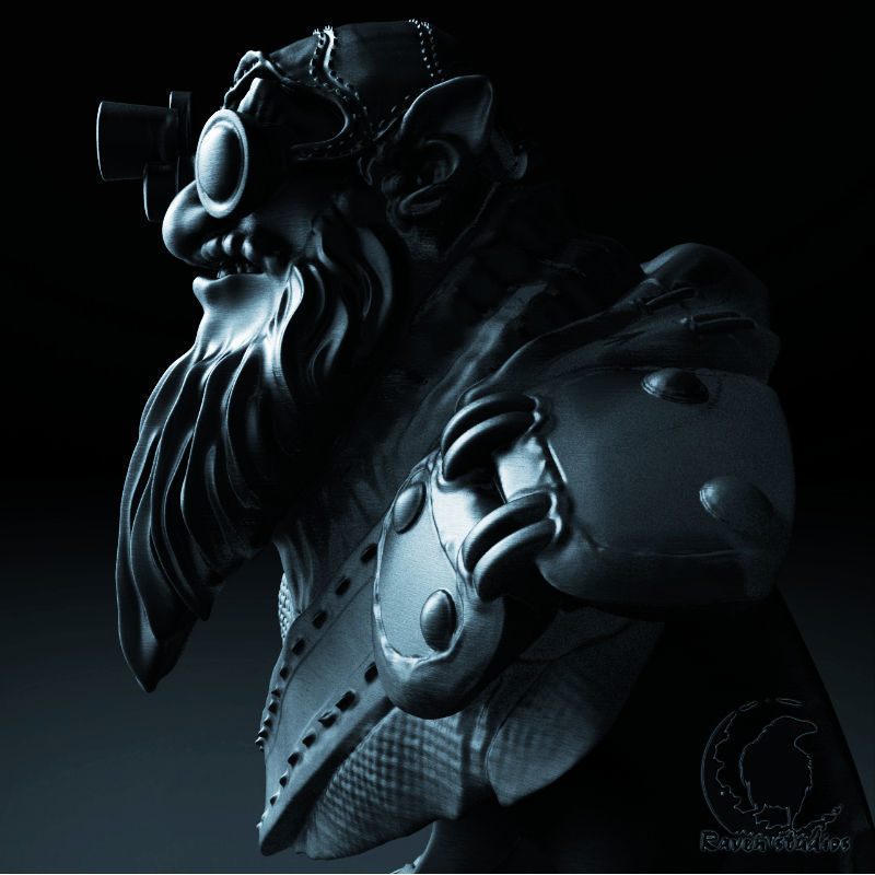 SNIPER BUST DOTA 2 3D print model_2