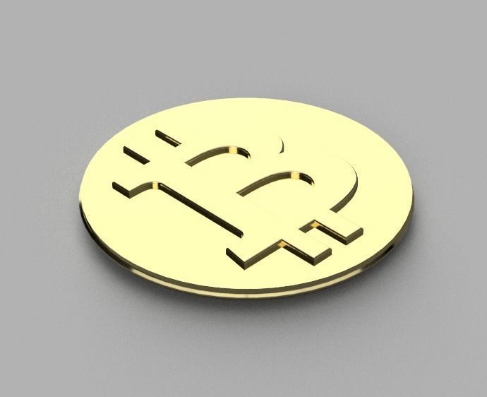 Bitcoin Long Term Cold Storage Coin 3D print model_2