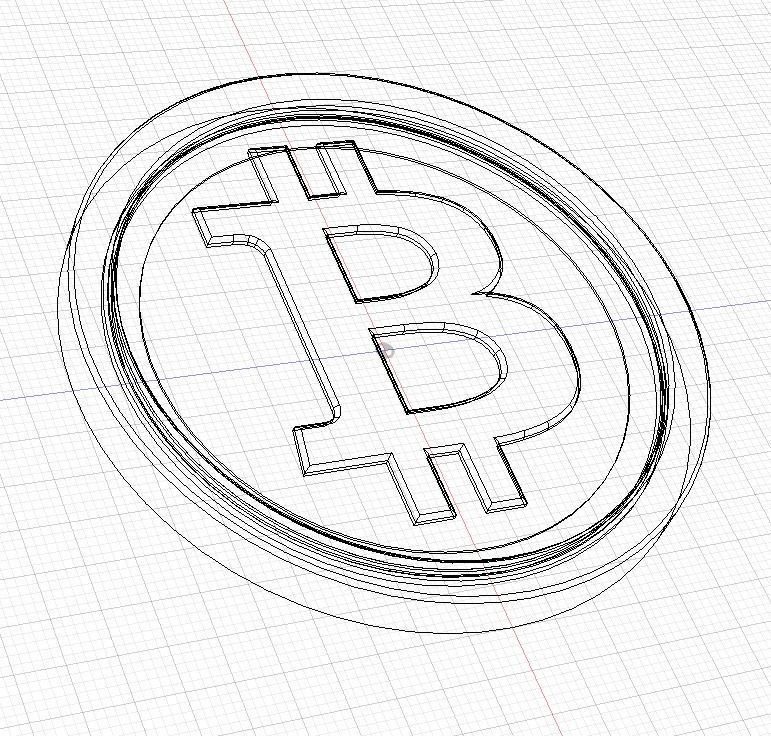 Bitcoin Long Term Cold Storage Coin 3D print model_6
