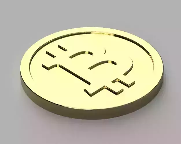 Bitcoin Long Term Cold Storage Coin 3D print model