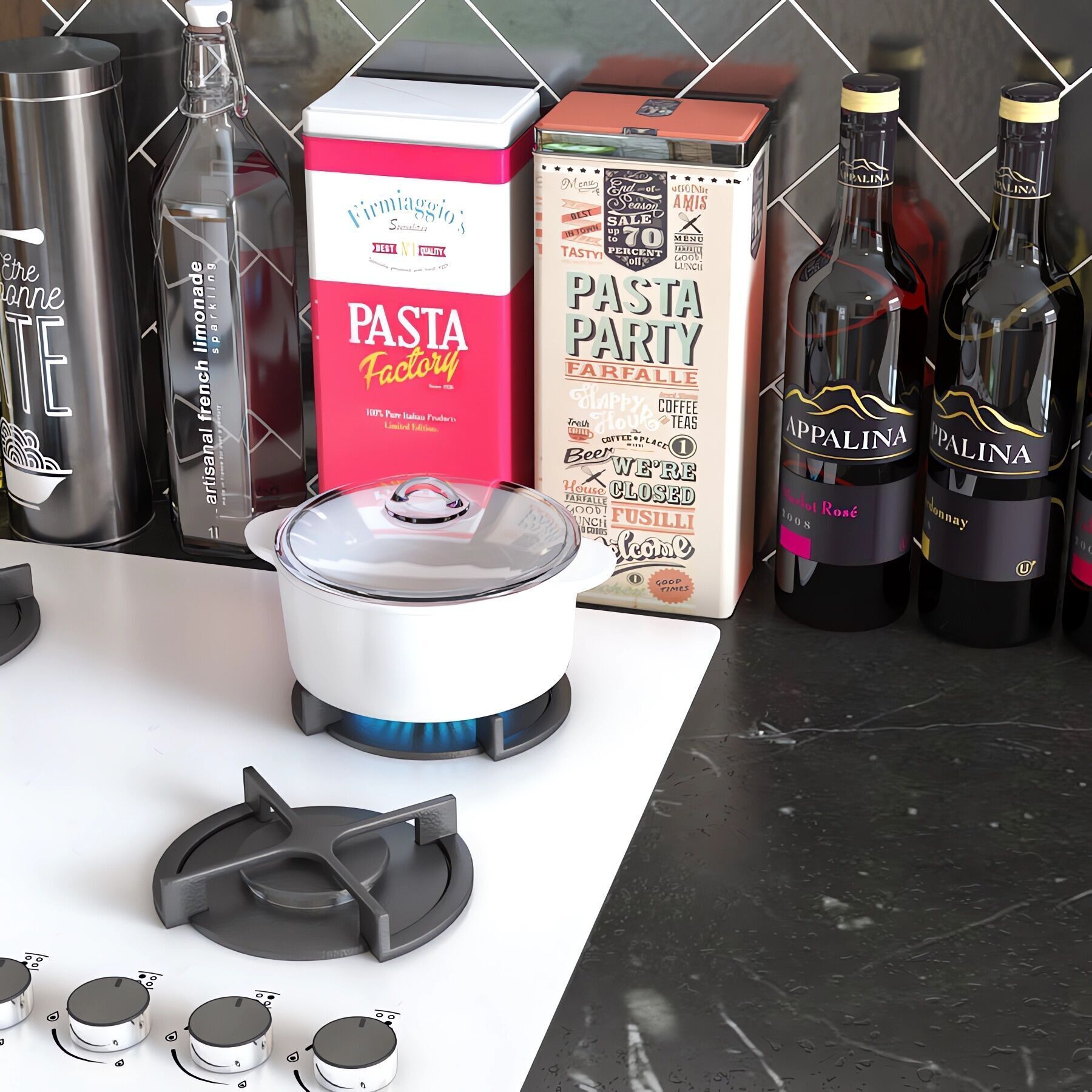 Teka HF LUX 60 4G And Pyrex 3D model_2