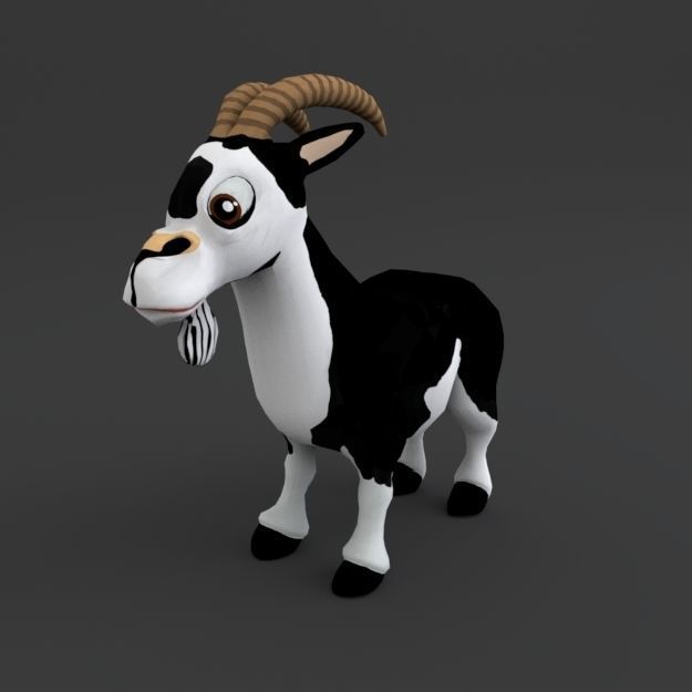 Cartoon Farm Package 16 Animals and World Low-poly 3D model_22