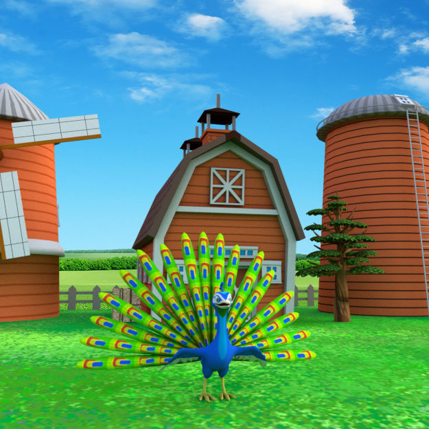 Cartoon Farm Package 16 Animals and World Low-poly 3D model_2