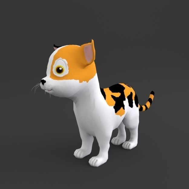 Cartoon Farm Package 16 Animals and World Low-poly 3D model_19