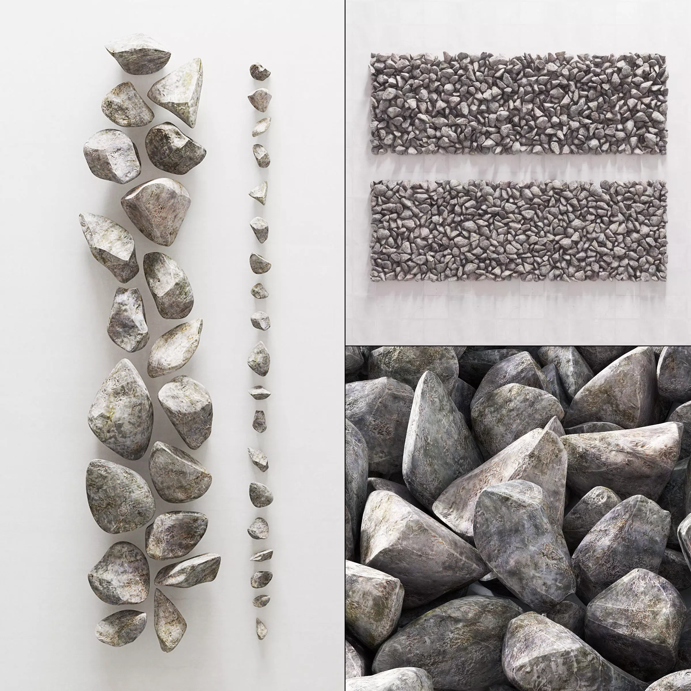 Ice Stone Rock 3D model_0