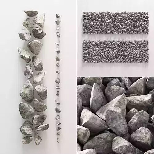 Ice Stone Rock 3D model