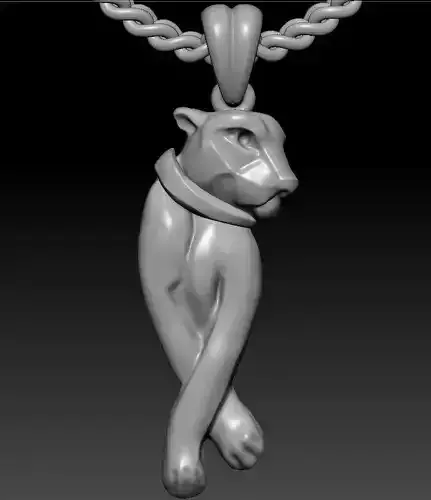 Walking panther  pendant