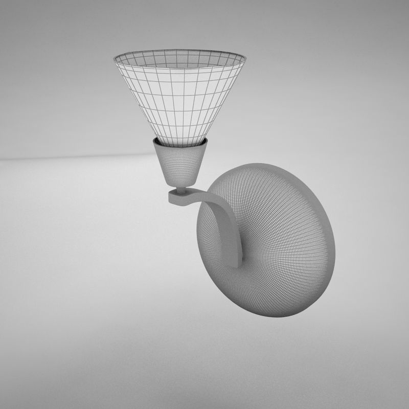 lampWALL02 lamp with shade 3D model_10