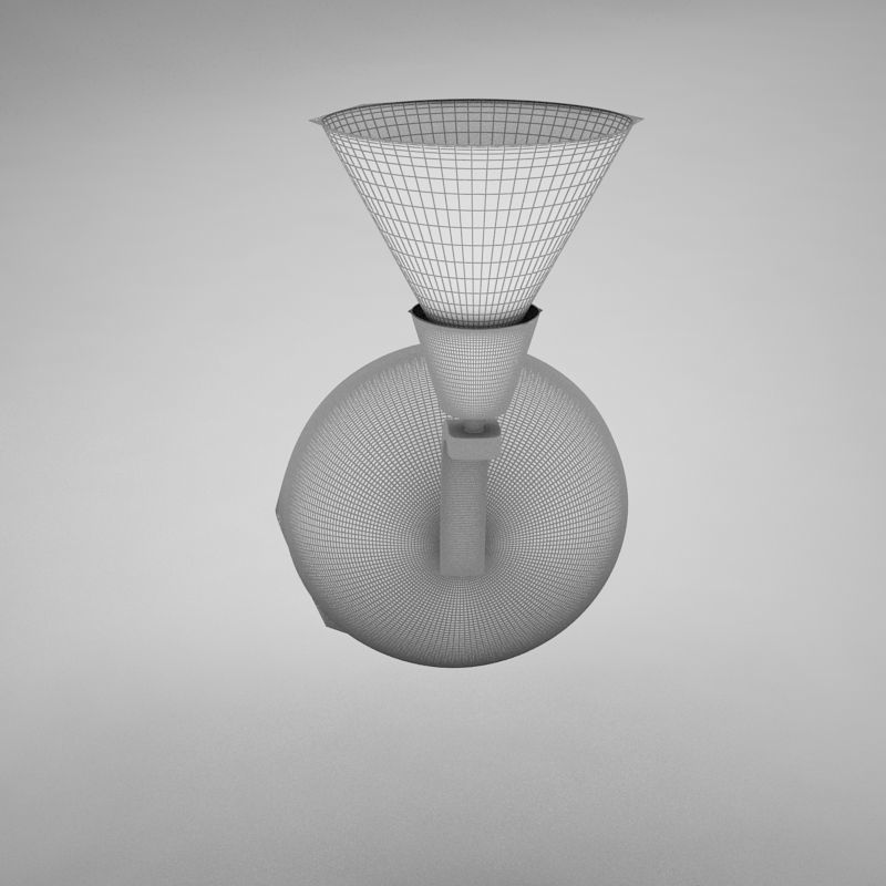 lampWALL02 lamp with shade 3D model_9