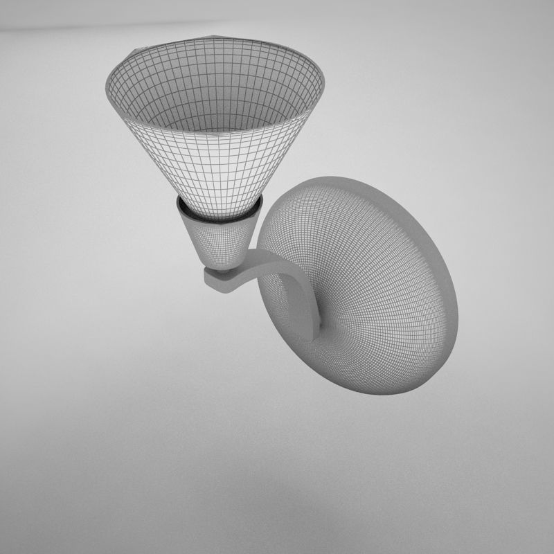 lampWALL02 lamp with shade 3D model_7