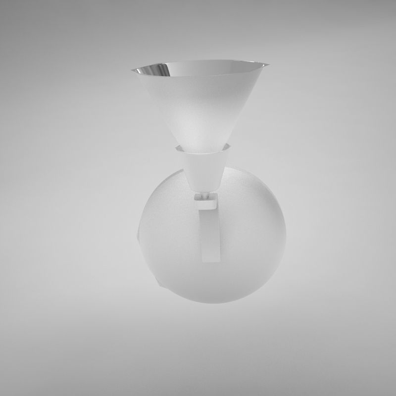 lampWALL02 lamp with shade 3D model_4