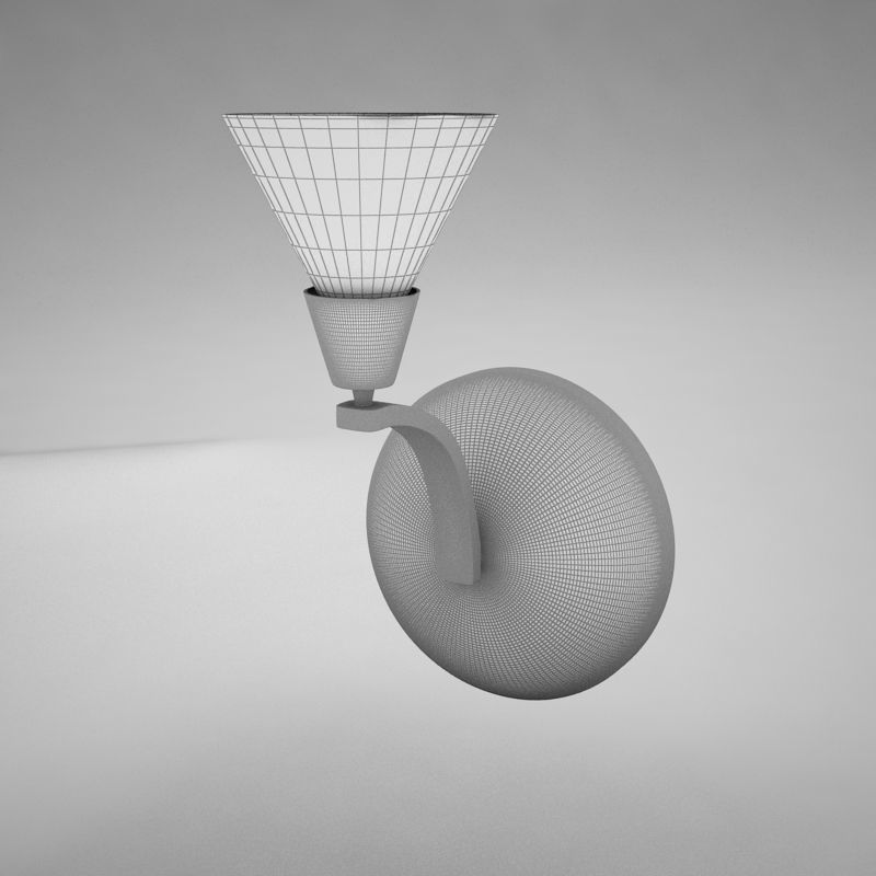 lampWALL02 lamp with shade 3D model_11