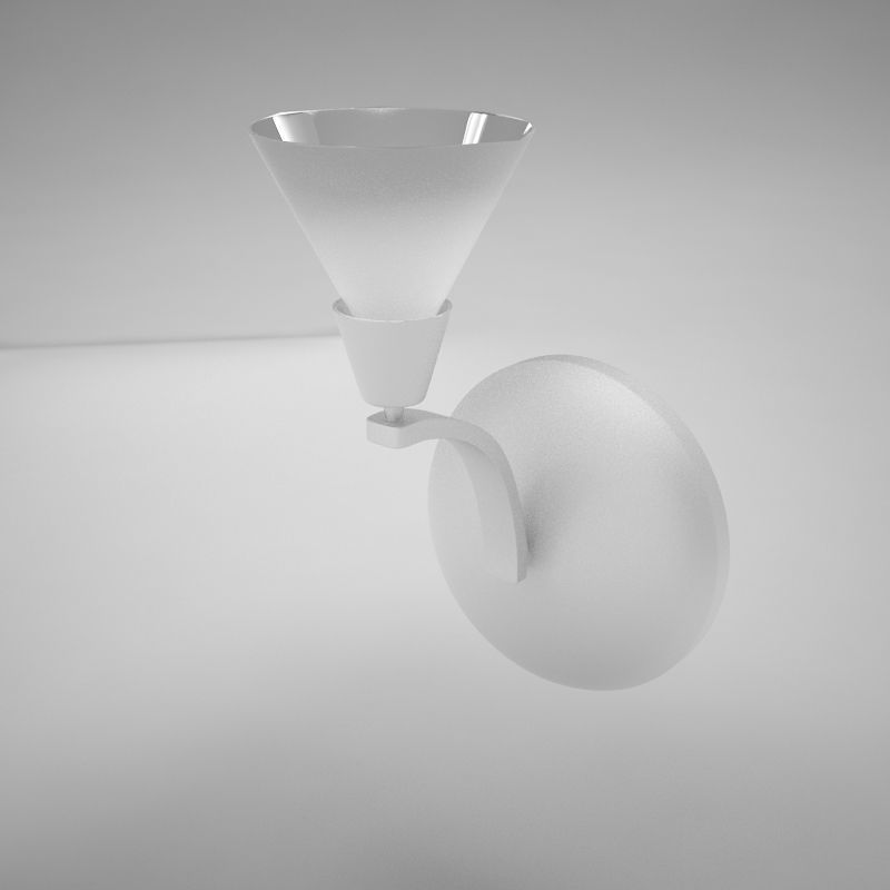 lampWALL02 lamp with shade 3D model_2