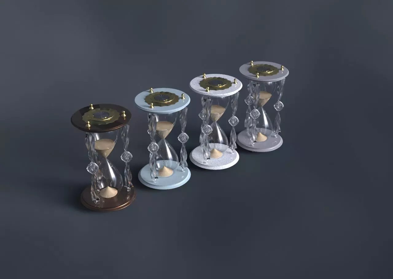 Sand Hour Glass 3D model_0