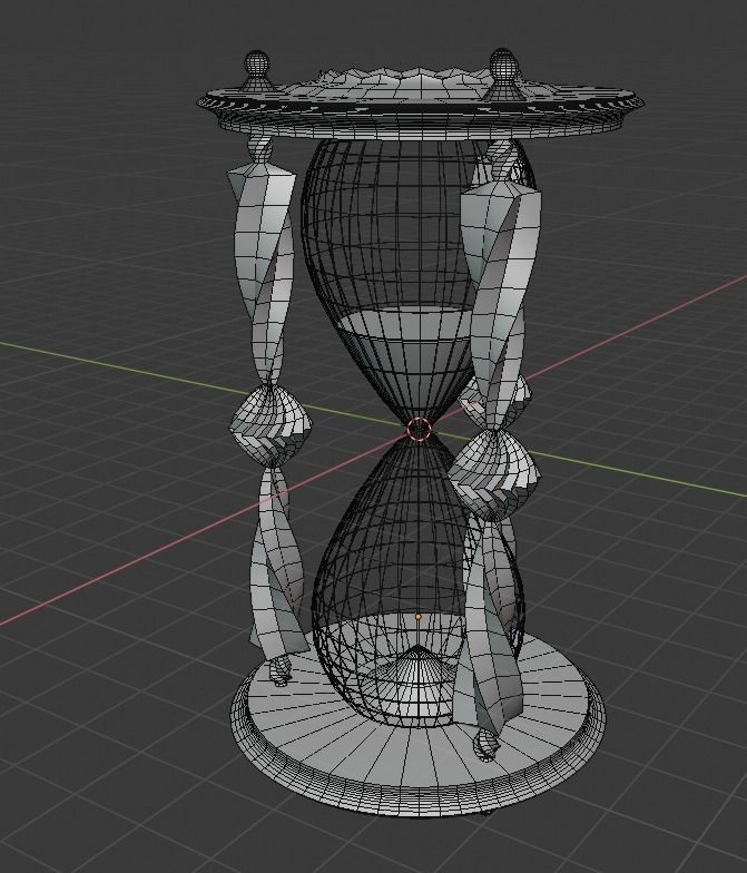 Sand Hour Glass 3D model_4