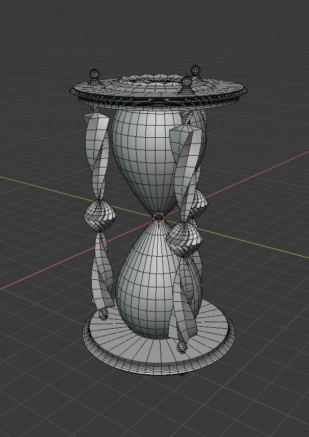 Sand Hour Glass 3D model_2