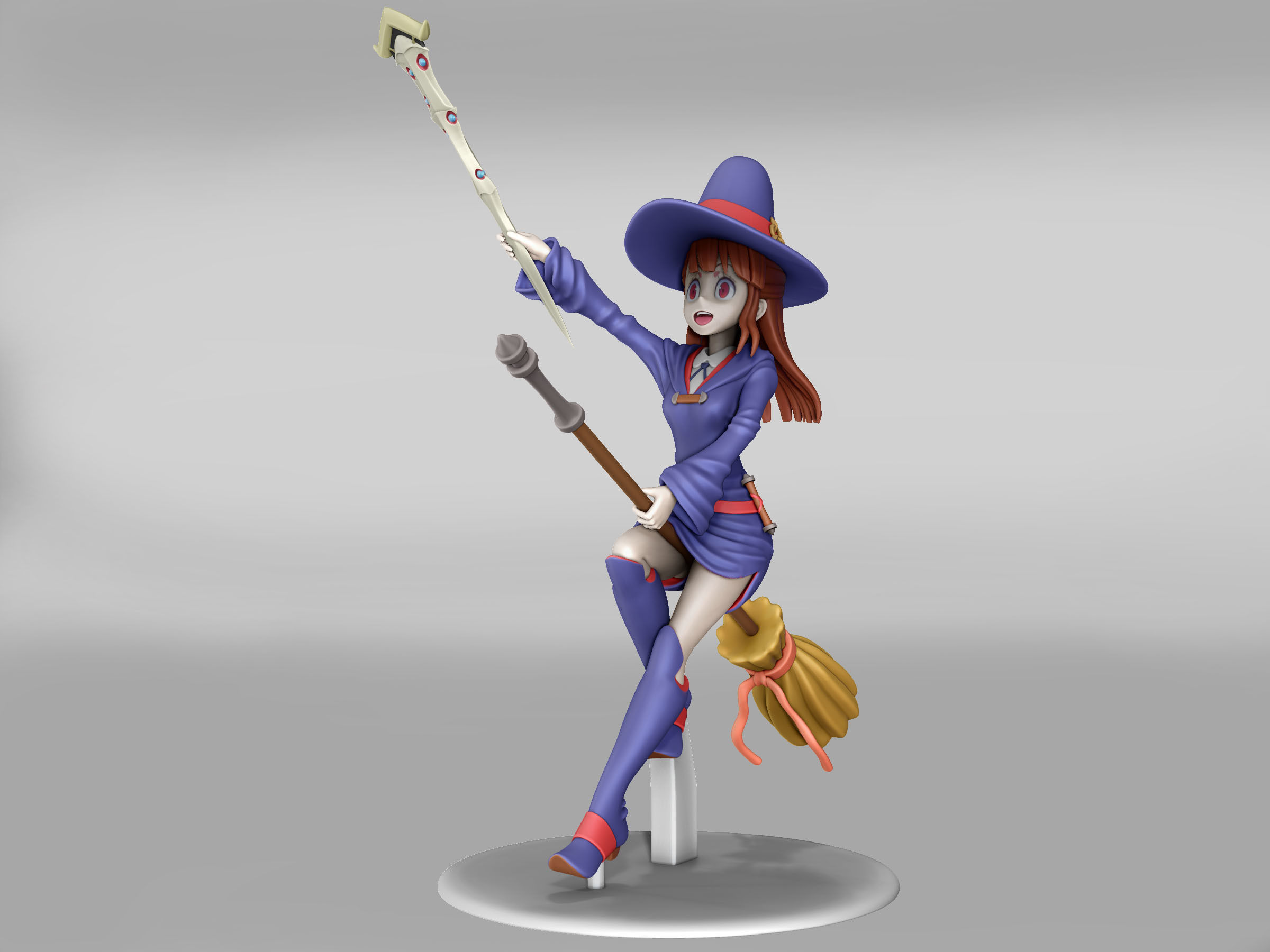 atsuko kagari  3d figure 3D print model_2