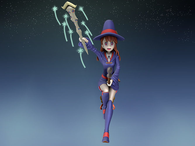 atsuko kagari  3d figure 3D print model