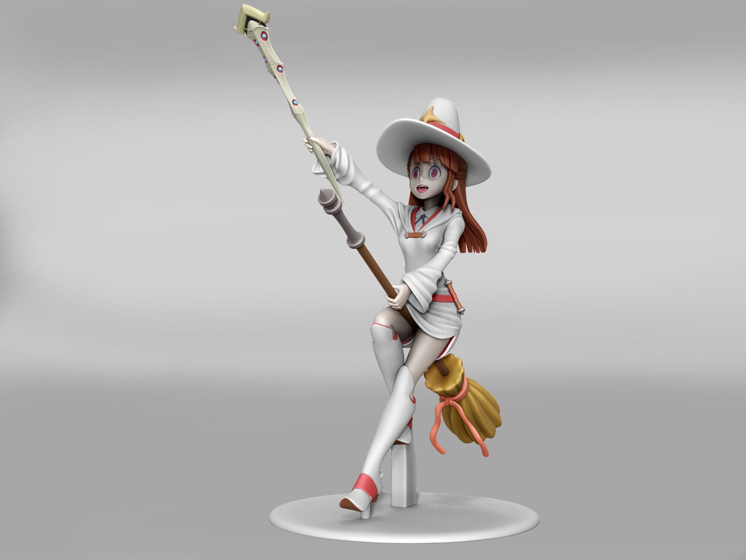 atsuko kagari  3d figure 3D print model_3