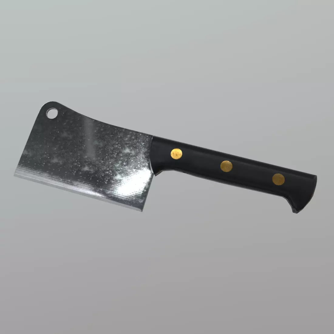 CC0 - Cleaver knife Free low-poly 3D model