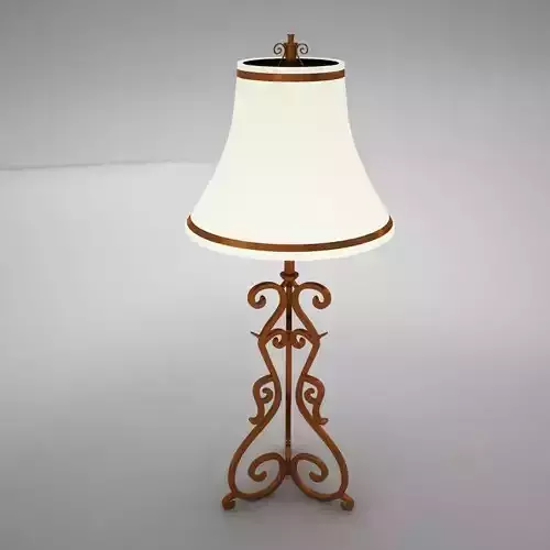 lamp024 ornate table lamp with shade