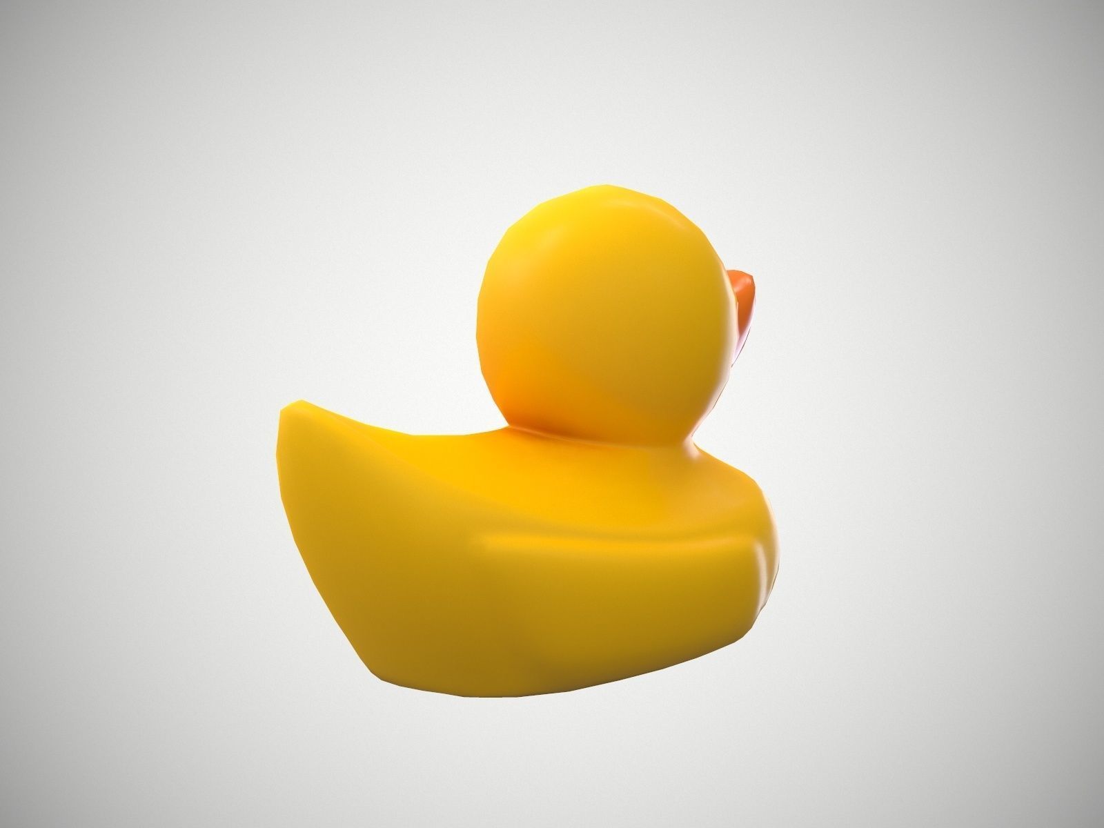 Rubber Duck Free low-poly 3D model_3