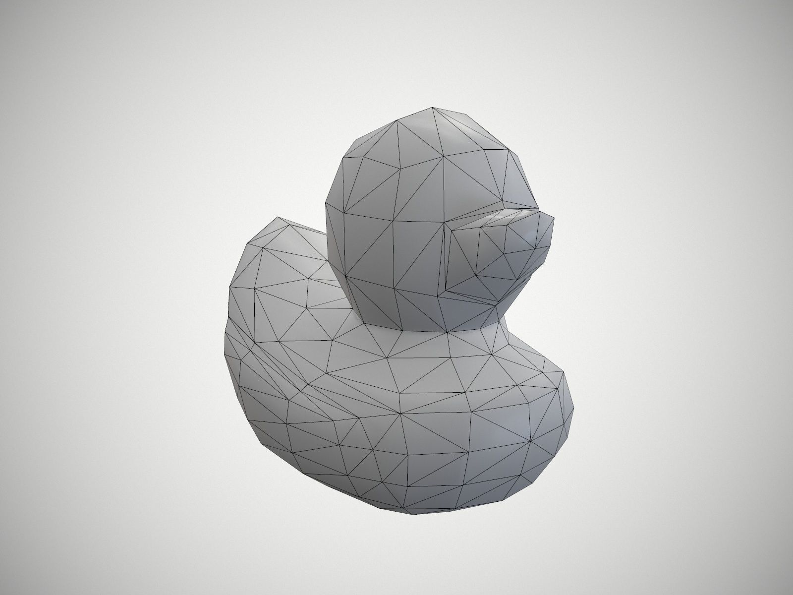 Rubber Duck Free low-poly 3D model_7