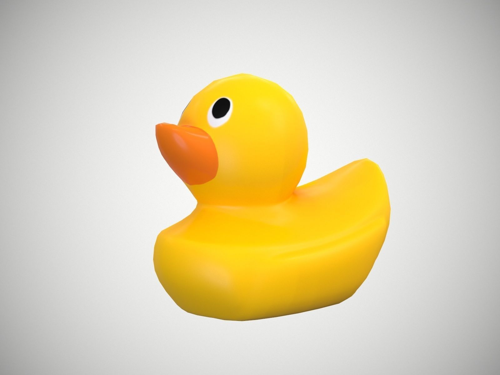 Rubber Duck Free low-poly 3D model_1