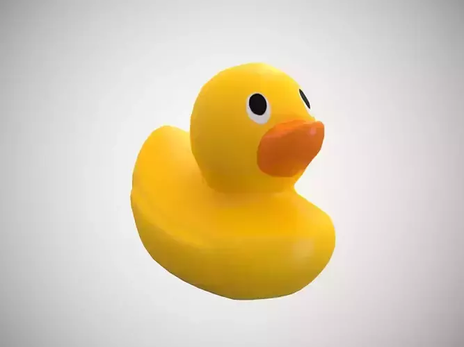 Rubber Duck Free low-poly 3D model